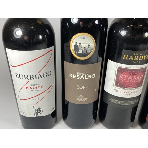 355 - 6 X MIXED BOTTLES OF RED WINE - ZURRIAGO, RESALSO ETC