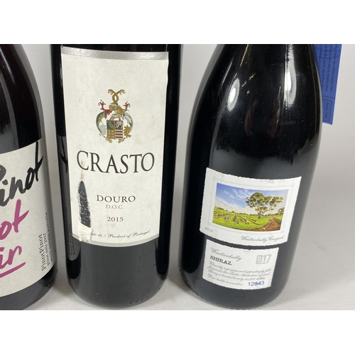 358 - 4 X MIXED BOTTLES OF RED WINE - CRASTO, VERGELEGEN ETC