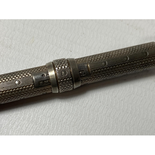 729 - A VINTAGE HALLMARKED SILVER PROPELLING PENCIL