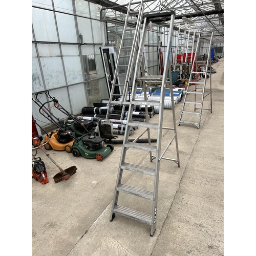 70A - A LYTE ALUMINIUM SEVEN RUNG STEP LADDER NO VAT