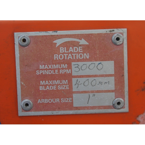 119 - A REDBAND CIRCULAR SAW WITH A 5.5 HONDA ENGINE  NO VAT