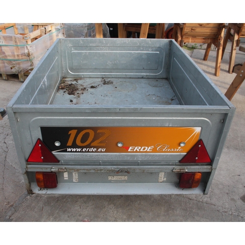 140 - AN ERDE CLASSIC 102 CAR TRAILER  NO VAT