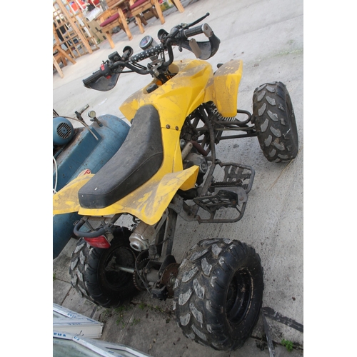 147 - A 125 CC YELLOW QUAD BIKE NO VAT