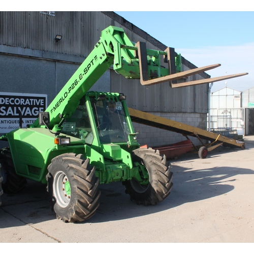 176 - A MERLO P26.6-SPT PANORAMIC TELEPORTER FIRST REGISTERED WITH A 51 PLATE RECENT NEW TYRES  WITH PALLE... 