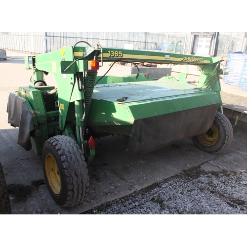 240 - A JOHN DEERE 1365 TRAILED MOWER PLUS VAT