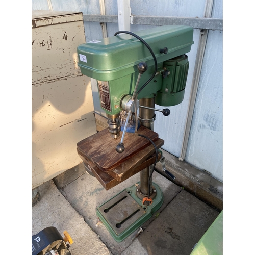 35 - A MULTICO PRO-MEX 5 SPEED PILLAR DRILL COMPLETE WITH AN ASSORTMENT OF DRILL BITS NO VAT