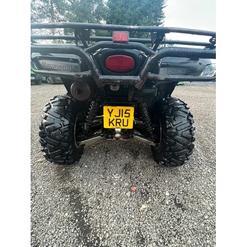 151 - 2015 KAWASAKI V-TWIN KVF 750 QUAD BIKE YJ15KRU ROAD LEGAL NO VAT