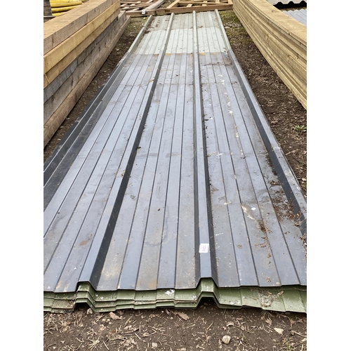 1249 - 5 UNUSED BOX PROFILE SHEETS 6M LONG & 6 UNUSED BOX PROFILE METAL SHEETS VARIOUS LENGTHS + VAT