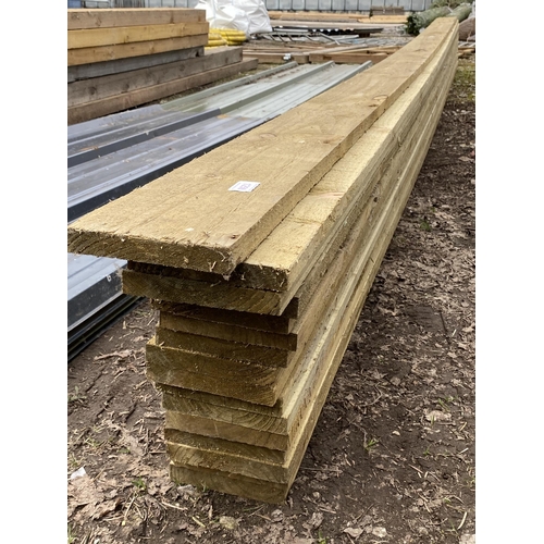 1250 - 16 UNUSED BOARDS 5.4M LONG X 150MM X 23MM + VAT