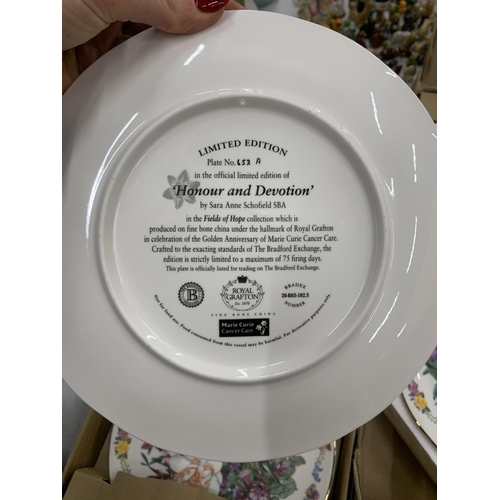 839 - A QUANTITY OF ROYAL GRAFTON CABINET/WALL PLATES FROM THE 'FIELDS OF HOPE' COLLECTION - 6 IN TOTAL