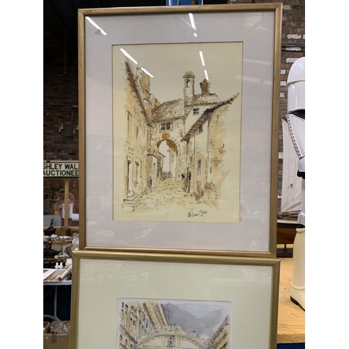 910A - THREE ORIGINAL WATERCOLOURS BY WILLIAM SPRY