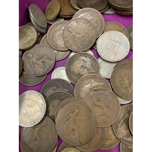 921 - A QUANTITY OF PRE-DECIMAL COINS