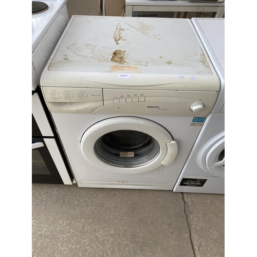 2064A - A WHITE BEKO WASHING MACHINE BELIEVED WORKING ORDER BUT NO WARRANTY