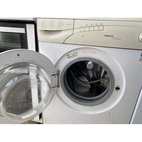 2064A - A WHITE BEKO WASHING MACHINE BELIEVED WORKING ORDER BUT NO WARRANTY