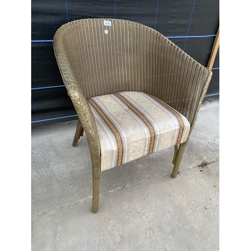 2753 - A LLOYD LOOM BEDROOM CHAIR