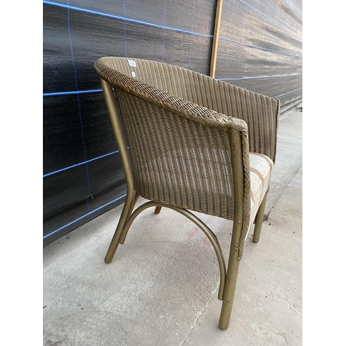 2753 - A LLOYD LOOM BEDROOM CHAIR