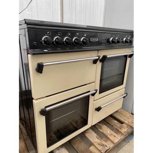 2051 - A CREAM LEISURE COOKMASTER 101 GAS RANGE COOKER (LENGTH 100CM)