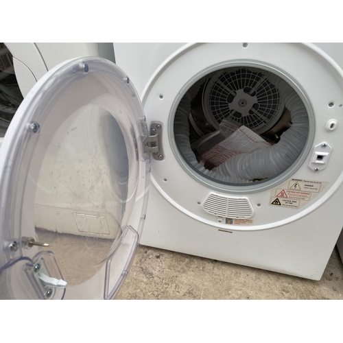 2056 - A BUSH COMPACT TUMBLE DRYER BELIEVED IN WORKING ORDER BUT NO WARRANTY