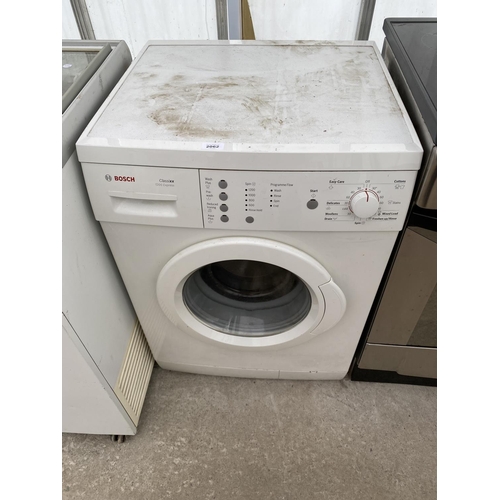 2062 - A WHITE BOSCH CLASSIXX WASHING MACHINE