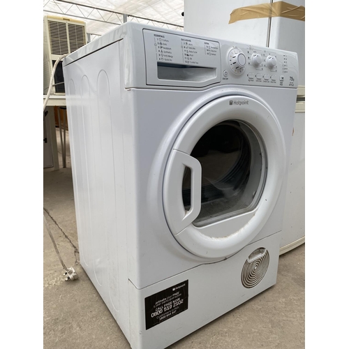 2064 - A WHITE HOTPOINT 7.5KG TUMBLE DRYER