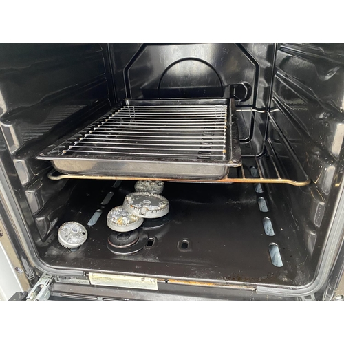 2066 - A WHITE FLAVEL ELECTRIC AND GAS FREESTANDING OVEN AND HOB