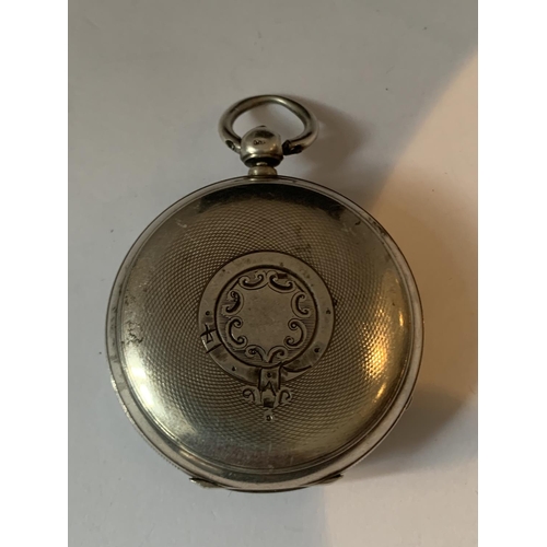 588 - A HALLMARKED CHESTER SILVER POCKET WATCH