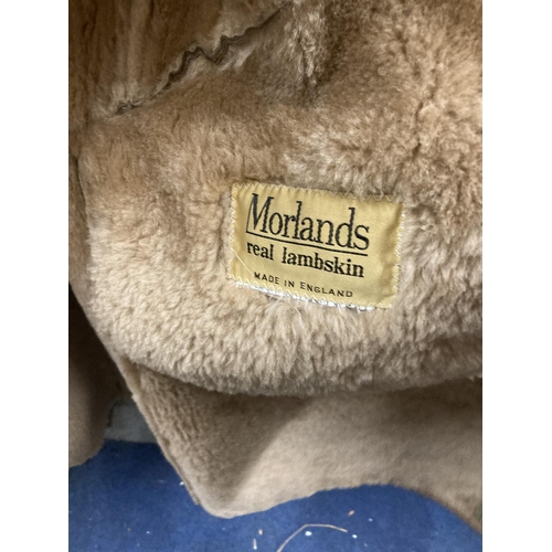 978 - A MORLANDS REAL LAMBSKIN COAT MADE IN ENGLAND - SIZE L/XL