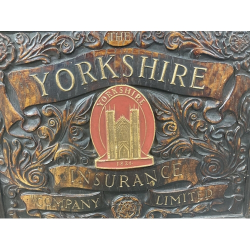 1050A - A VINTAGE 'YORKSHIRE INSURANCE' SIGN