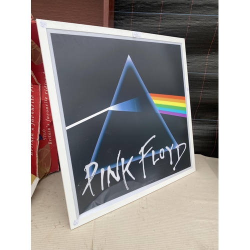 1453A - AN ILLUMINATED PINK FLOYD SIGN LACKING ADAPTER AND PLUG