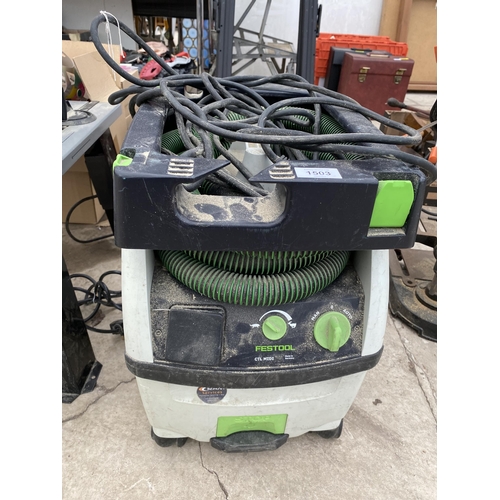 1503 - A FESTOOL CLEANTEC VACUUM BELIEVED IN WORKING ORDER BUT NO WARRANTY