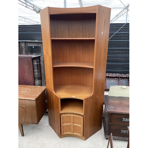 2664 - A RETRO TEAK 'NATHAN' CORNER UNIT, 39