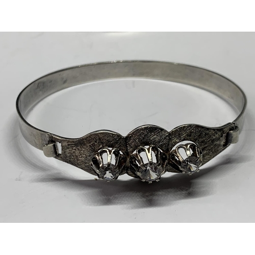 546 - TWO SILVER BANGLES