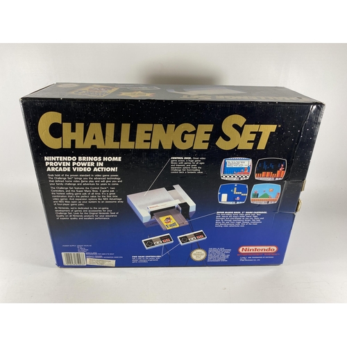 304 - A BOXED RETRO NINTENDO NES CHALLENGE SET SUPER MARIO 3 CONSOLE