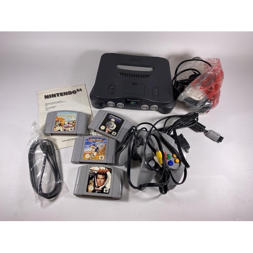 309 - A BOXED RETRO NINTENDO 64 JAMES BOND 007 GOLDENEYE CONSOLE