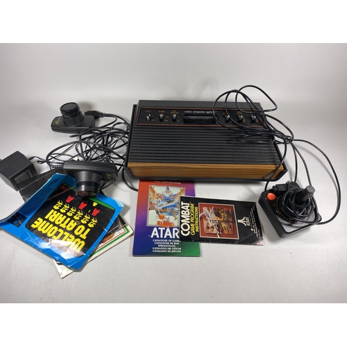 313 - A BOXED RETRO ATARI VIDEO COMPUTER SYSTEM CONSOLE