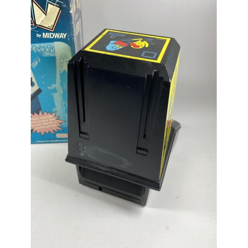 322 - A BOXED RETRO COLECO PAC MAN BY MIDWAY ARCADE GAME