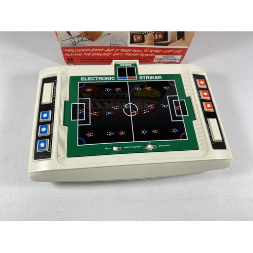 333 - A BOXED RETRO TREVOR FRANCIS ELECTRONIC STRIKER ARCADE GAME