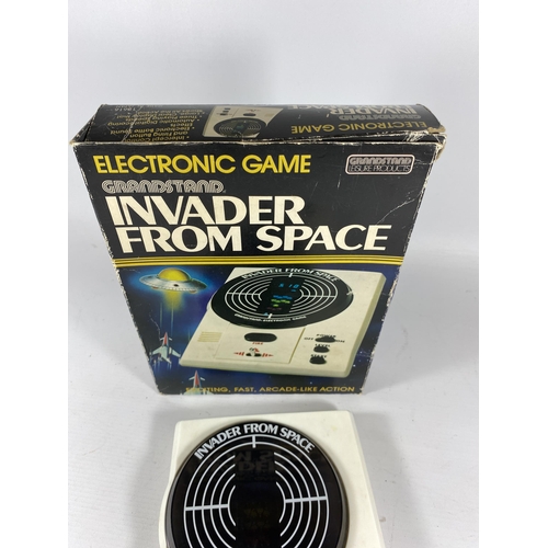 340 - A BOXED RETRO GRANDSTAND INVADER FROM SPACE ARCADE GAME