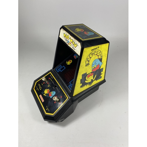 347 - A RETRO COLECO PAC MAN MIDWAY TABLE TOP ARCADE GAME