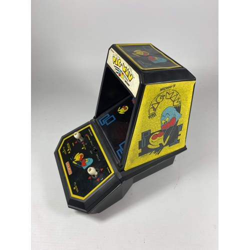 349 - A RETRO COLECO PAC MAN MIDWAY TABLE TOP ARCADE GAME