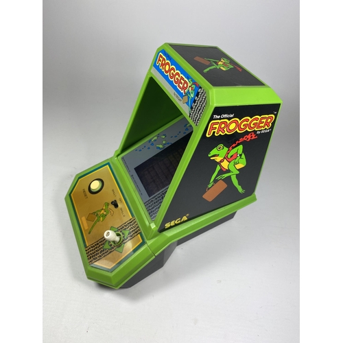 350 - A RETRO SEGA FROGGER TABLE TOP ARCADE GAME