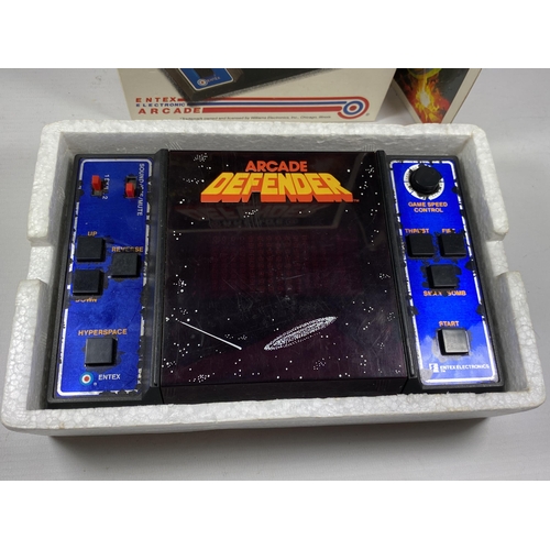 367 - A BOXED RETRO ENTEX ARCADE DEFENDER GAME