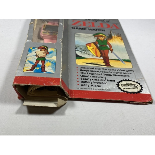 377 - A RETRO BOXED NINTENDO THE LEGEND OF ZELDA GAME WATCH