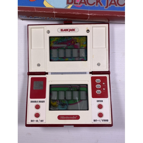 382 - A RETRO NINTENDO BLACK JACK GAME & WATCH