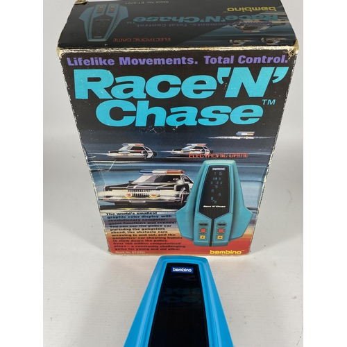 420 - A RETRO BOXED BAMBINO RACE N CHASE ARCADE GAME