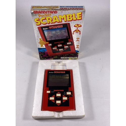 424 - A RETRO BOXED GRANDSTAND POCKET SCRAMBLE GAME