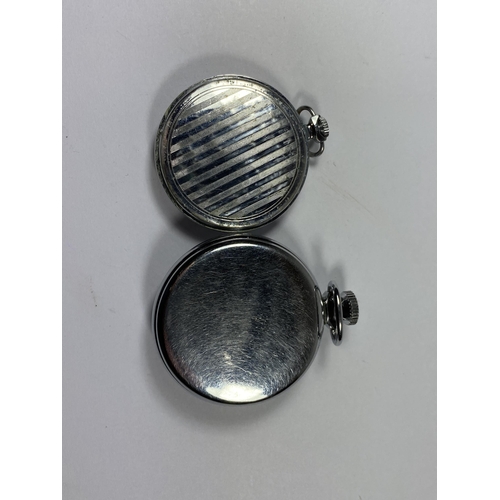 655 - TWO VINTAGE POCKET WATCHES TO INCLUDE A SMITHS EXAMPLE