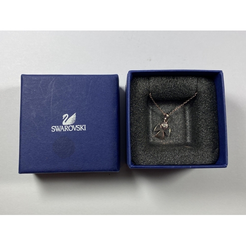 659 - A SWAROVSKI ANGEL CRYSTAL NECKLACE, BOXED