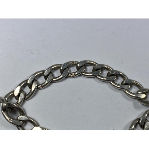 662 - A MARKED SILVER WRIST CHAIN