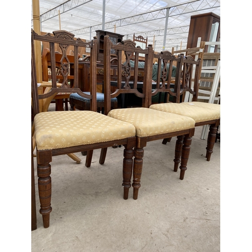 2556 - A SET OF FOUR EDWARDIAN PARLOUR CHAIRS